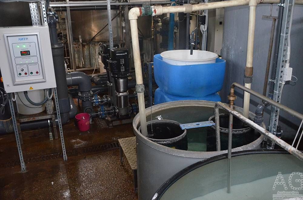 водоподготовка на линии розлива воды