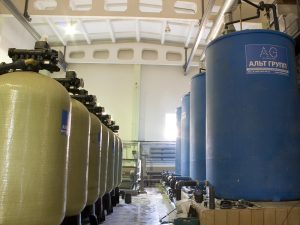 промышленная система умягчения воды