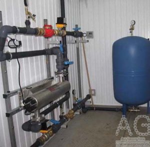 очистка воды в контейнере