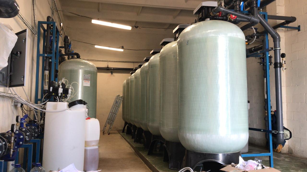 система обезжелезивания речной воды для пищевого производства