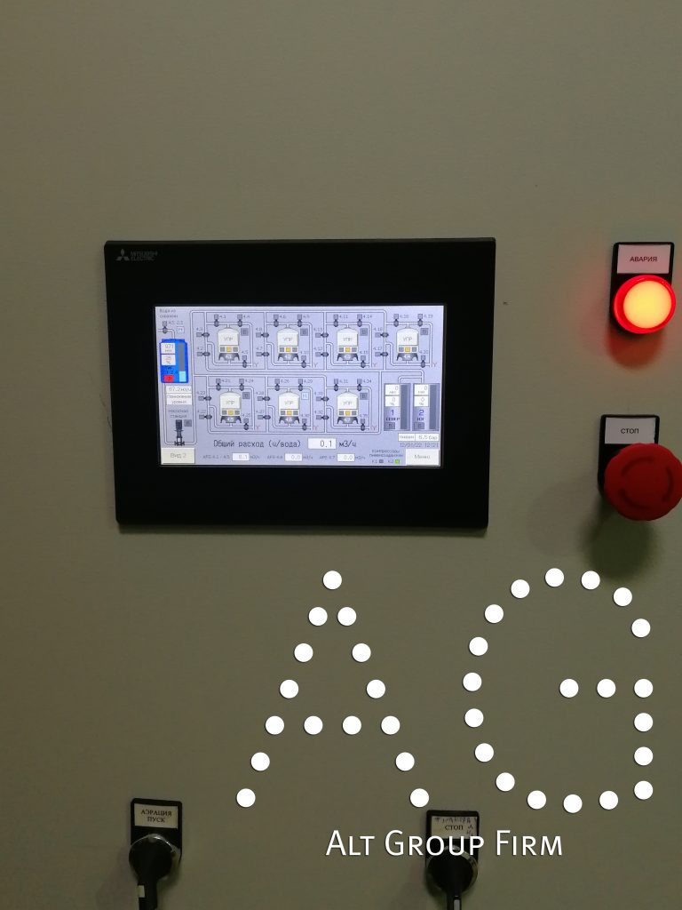 мнемосхема системы водоподготовки