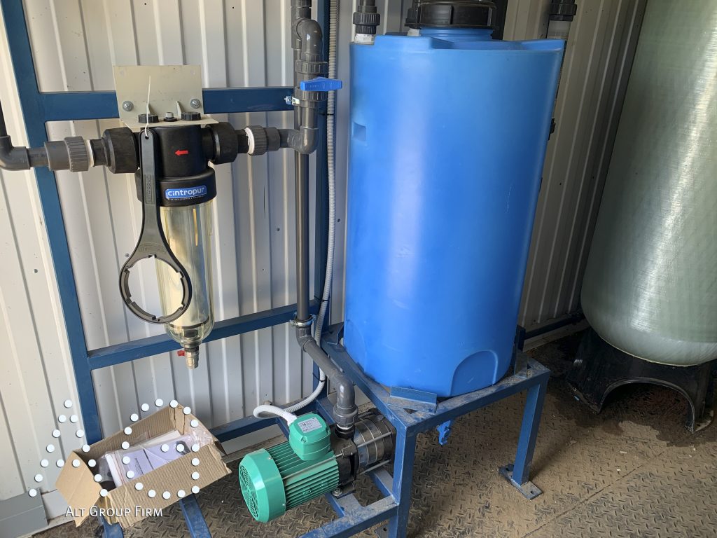 обезжелезивание воды в контейнере