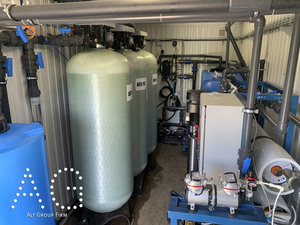 обезжелезивание воды в контейнере