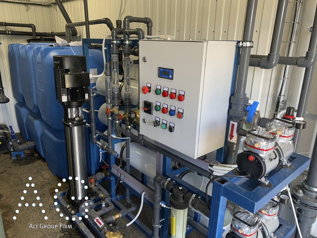 обезжелезивание воды в контейнере