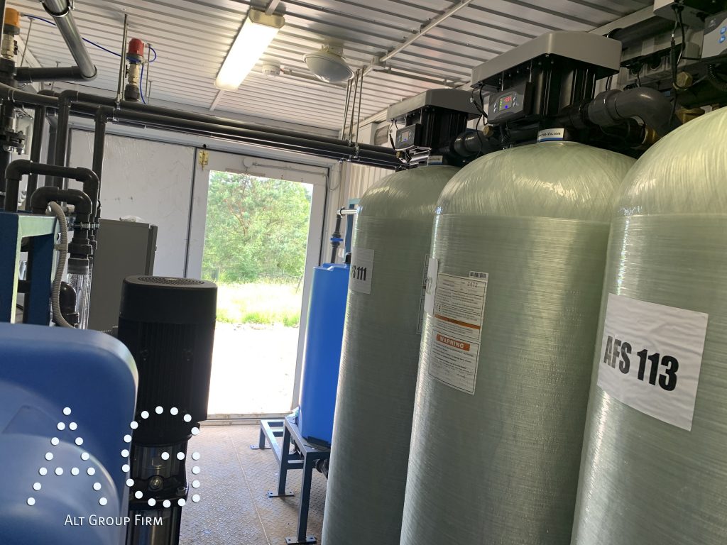 обезжелезивание воды в контейнере