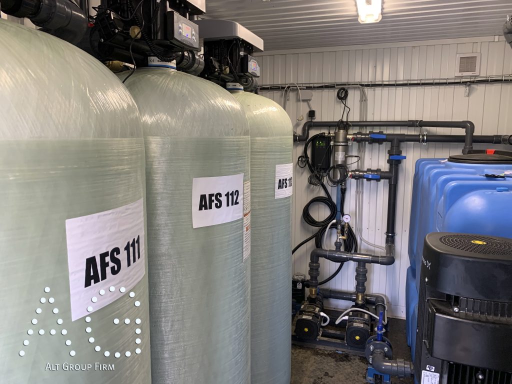 обезжелезивание воды в контейнере