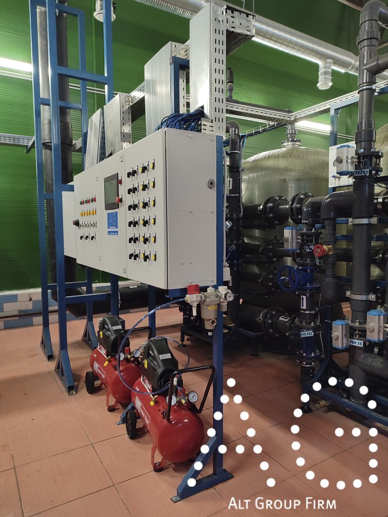 шкаф управления системой водоподготовки