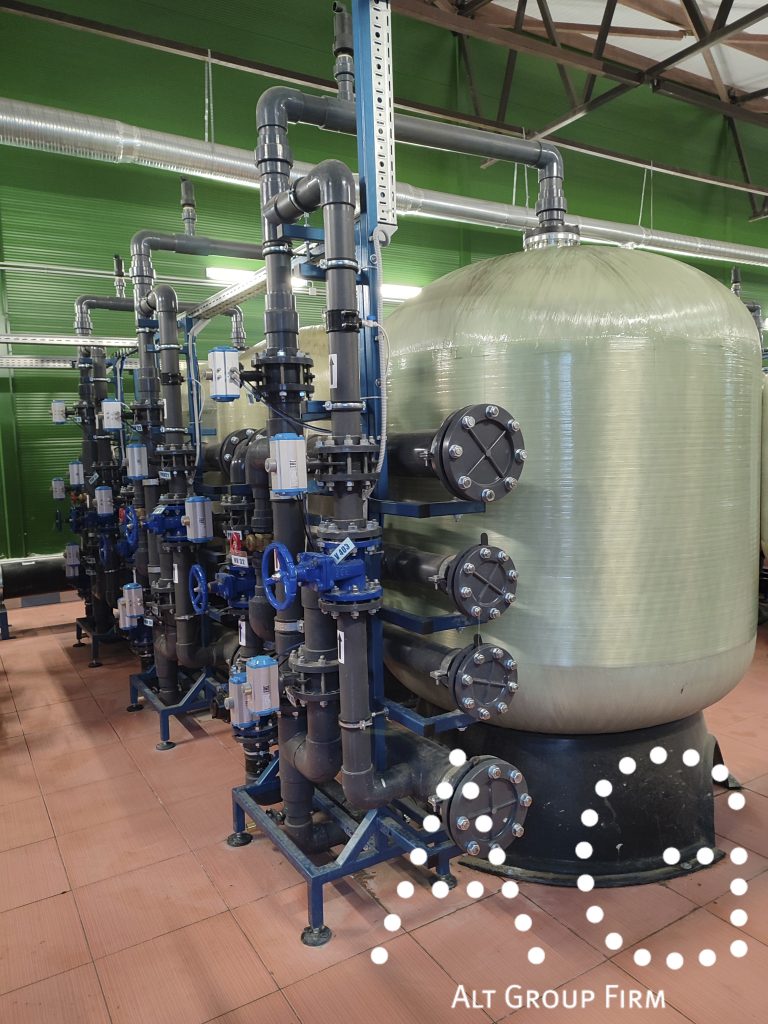 обвязка осадочных фильтров